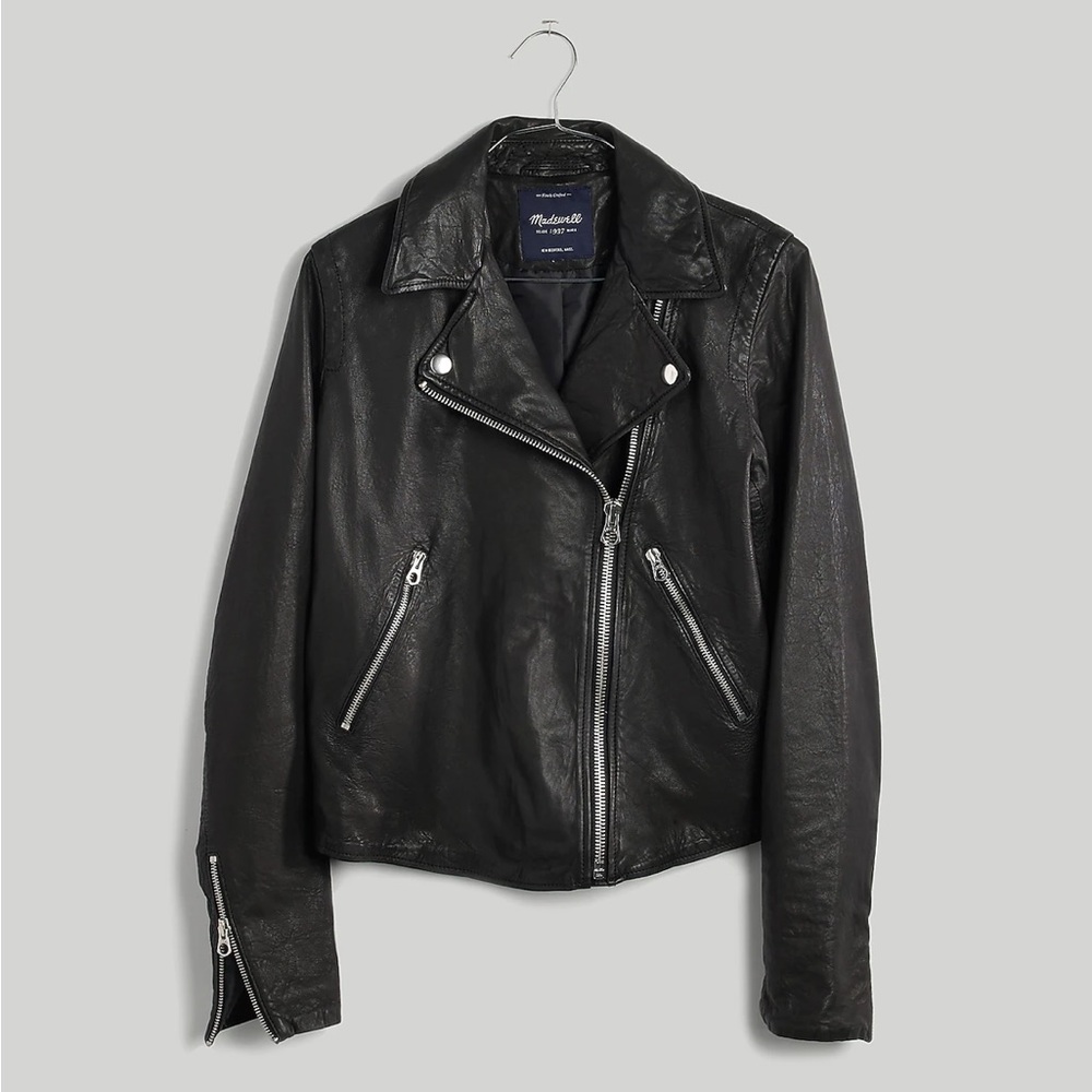 Madewell Washed Leather Motorcycle Jacket